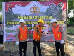 Ground Breaking Pembangunan Satuan Pelayanan Pemenuhan Gizi Polda NTB