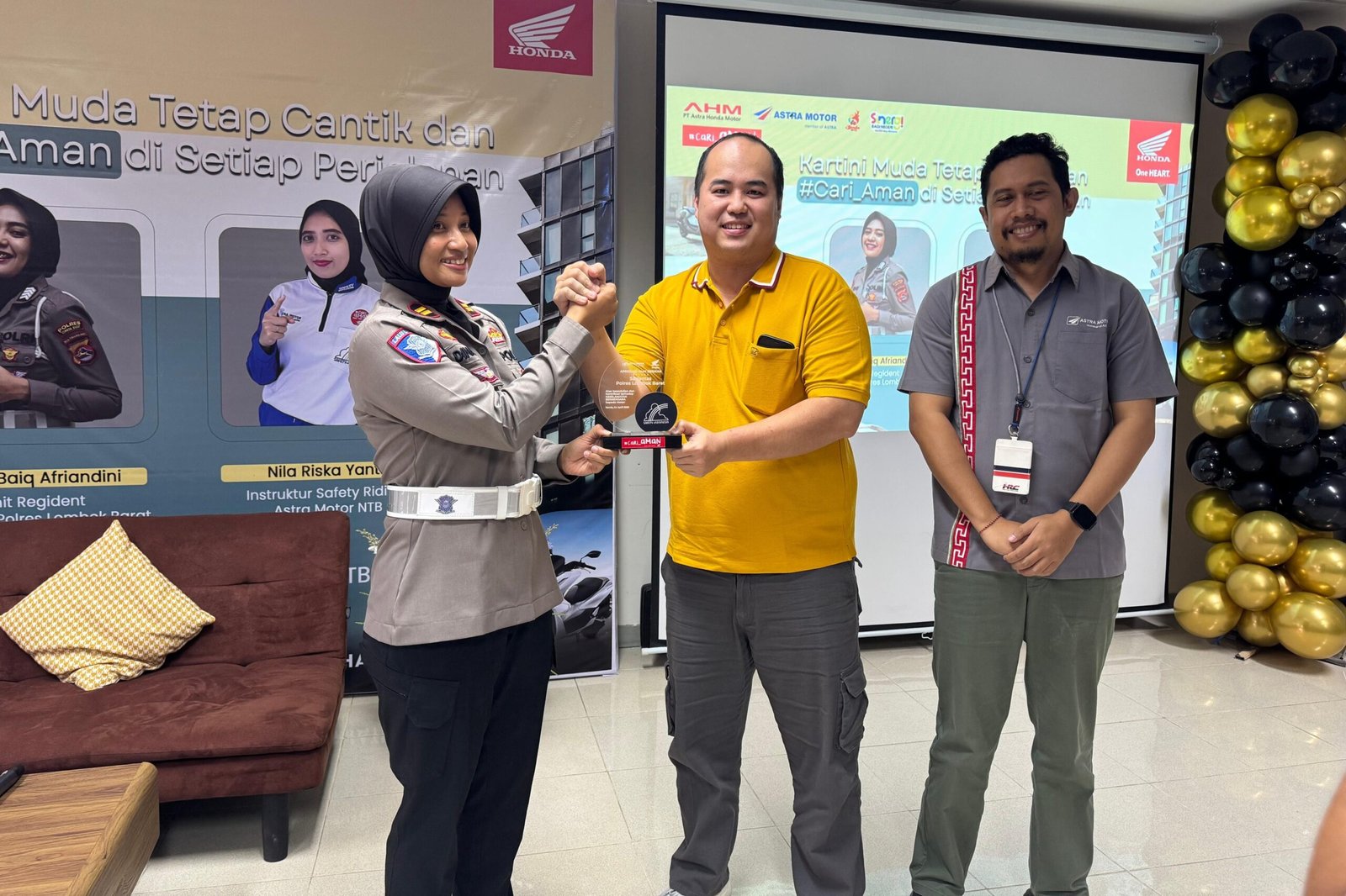 Hari Kartini, Polres dan Honda Tekankan Budaya Safety Riding