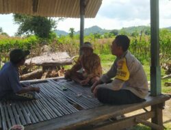 Polsek Sekotong Aktif Bangun Ketahanan Pangan Lewat Kunjungan Bhabinkamtibmas