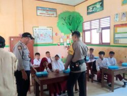 Polsek Madapangga Kawal Pemberian Makan Gratis Bergizi di Wilayah Kecamatan Madapangga