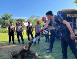 Siaga Bencana, Satsamapta Polres Bima Gelar Latihan Penggunaan Peralatan Search and Rescue