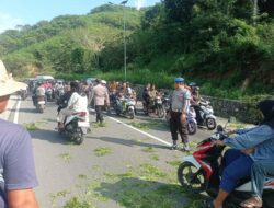 Respons Cepat Polsek Lembar Jaga Kamtibmas di Kegiatan Warga