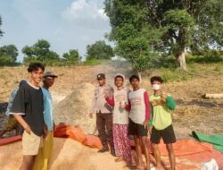 Aktif Membantu Petani di Wilayah Binaan, Bhabinkamtibmas Polsek Soromandi Dukung Penuh Program Prioritas Presiden RI