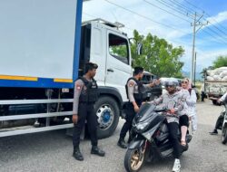 Pelayanan Prima, Regu 1 Patmor Satsamapta Polres Bima Laksanakan Patroli Pengamanan Keberangkatan Calon Jama, ah Haji