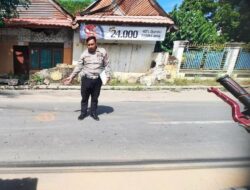 Kecelakaan Ganda, Unit Gakum Satlantas Polres Bima Lakukan Olah TKP