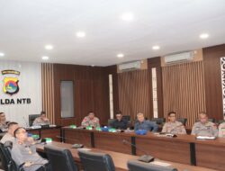 Polda NTB Ikuti Rakor Anev Pelaksanaan Operasi Pemberantasan Premanisme Melalui Zoom