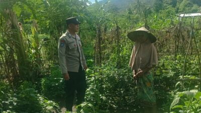 Polsek Gerung Edukasi Warga Optimalkan Pekarangan dan Ternak