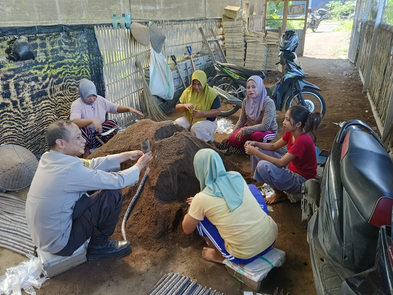 Dari Jagaraga Indah, Polsek Kediri Gerakkan Ketahanan Pangan Mandiri