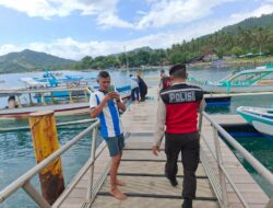 Kamtibmas Kondusif, Polsek Sekotong Terus Patroli di Objek Wisata Lombok Barat