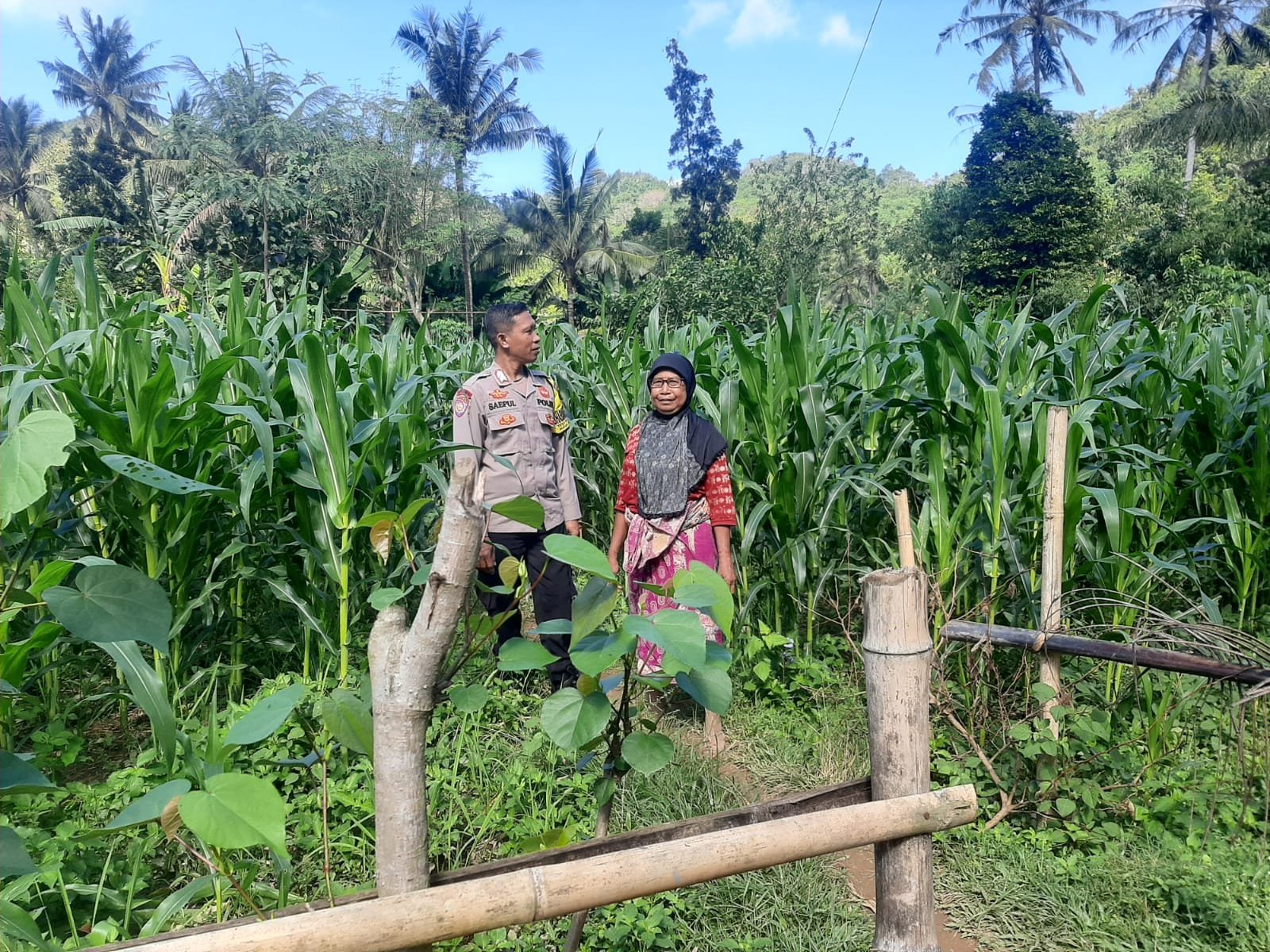 Peran Bhabinkamtibmas Desa Sekotong Timur dalam Program Pangan Nasional