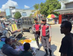 Menyambangi Pemukiman Warga dan Pusat Keramaian Satsamapta Menggelar Patroli KRYD Cegah Potensi Aksi Premanisme