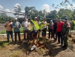 Sambut HUT Bhayangkara Ke-79, Polsek Bolo Bersama PSDHA Laksanakan Penanaman Pohon kelapa