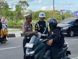 Edukasi dan Teguran Persuasif Warnai Operasi Patuh di Timur Bundaran GMS, Lombok Barat