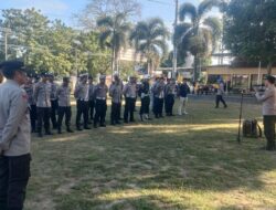 Seksi Pengawas Polres Bima, Laksanakan Apel Pengecekan Pasukan Operasi Patuh Rinjani 2025