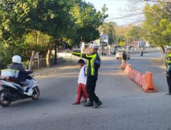 Demi Kelancaran Arus Lalulintas di Jam Sibuk, Satlantas Polres Bima Gelar PAM Rawan Pagi di Titik Rawan