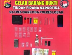 Peredaran Sabu di Lembar Terungkap, Polisi Amankan Barang Bukti Lengkap