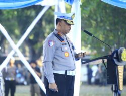 Kakorlantas Pimpin Apel Gelar Pasukan Operasi Merdeka Jaya Jelang Peringatan HUT ke-80 RI