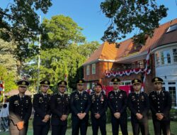 Perwira Polri Penerima Beasiswa LPDP Ikuti Upacara HUT RI ke-80 di London