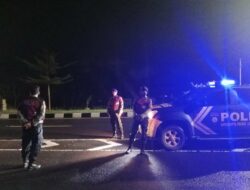 Antisipasi Kriminalitas, Patroli Blue Light Samapta Polres Lombok Barat Menyisir Baypass BIL II