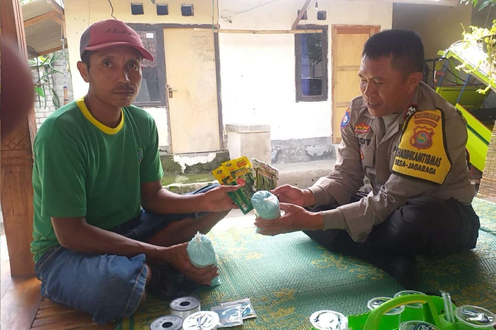 Sinergi Polri dan Petani, Jagaraga Kuripan Perkuat Program Ketahanan Pangan Desa