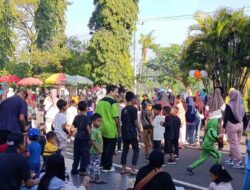 Sinergi Polisi dan Pemda Sukseskan Car Free Day di Taman Kota Penas, Lombok Barat