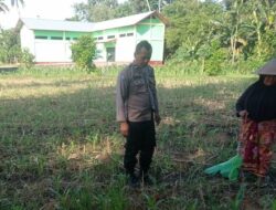 Kunjungan Humanis Bhabinkamtibmas di Kuranji, Pekarangan Jadi Sumber Pangan