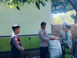 Hadir untuk Warga, Polsek Sekotong Bagikan Bantuan Nutrisi di Dusun Bertong Barat