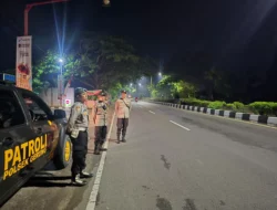 Polsek Gerung Tak Kenal Lelah, Pastikan Bypass BIL Aman dari Gangguan Malam Hari