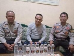 Konsisten Berantas Miras, Polsek Belo Menyita 15 Botol Miras Jenis Arak Bali