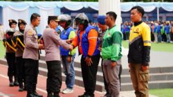 Kapolri Pimpin Apel Ojol Kamtibmas di Jabar: Bersatu Padu Jaga Keamanan