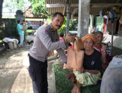 Sat Binmas Polres Lobar Bagikan Paket Nutrisi di Lembar